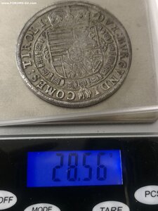 талер 1632 год, серебро, Тироль. Леопольд V, Австрия,