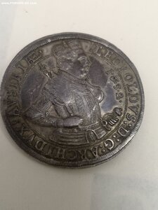талер 1632 год, серебро, Тироль. Леопольд V, Австрия,