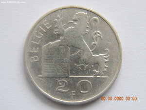 20 франков 1951 г. ( BELGIE ) . - Бельгия.