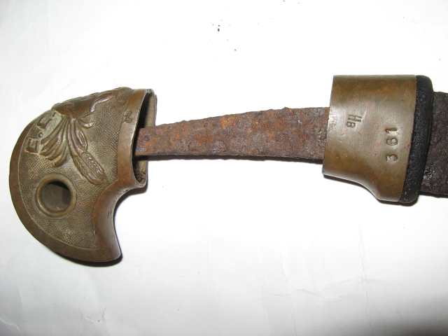 Фрагмент рукоятки шашки 1929г.