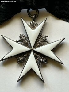 Комплект на одного кавалера Ордена Святого Иоанна. Серебро.