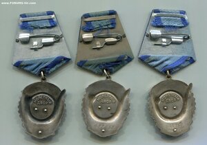 Три Трудовика. Диапазон 600 тысяч. Разные почерки номеров.