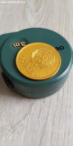 Золотая школьная медаль РСФСР 32мм