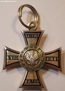 Знак ордена Virtuti Militari IV степени Золото
