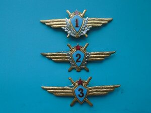 Лот из 3 знаков летчиков ВВС СССР