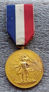 Медаль За мужество и преданность пожарному делу 1901 Франция