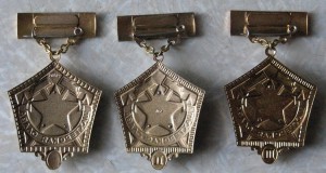 Шахтёрская слава 3-х степеней.