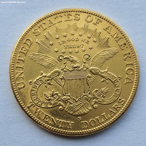 20 долларов 1898 США  золото 33,3 грамм