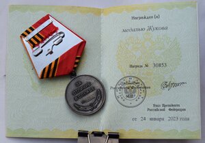 Медаль Жукова на доке СВО, УКРАИНА