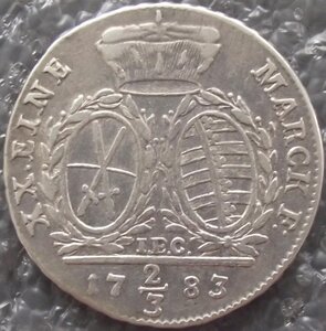 2/3 талера 1783 Саксония