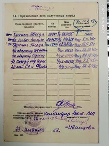 КЗ 29941 на командира огневого взвода