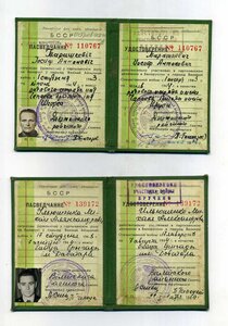 Удостоверения партизана (бр. им. Доватора и отр. им. Щорса)