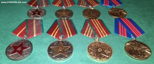 2 комплекта: 10, 15, 20 лет ВВ МВД + 200 лет МВД