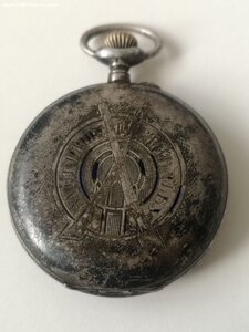 Наградные часы. За отл. стрельбу 1912 г. с портретом НИК. II