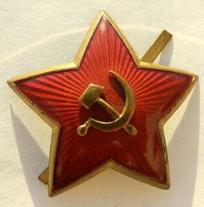 Звезда РККА с накладным СиМ обр. 1936 Большая 36 мм