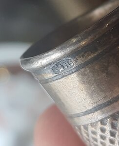 Напёрсток, серебро 875