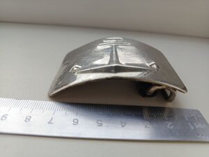 Пряжка к ремню РЕЧФЛОТ СССР образца 1940 года  ХРОМИРОВАННАЯ