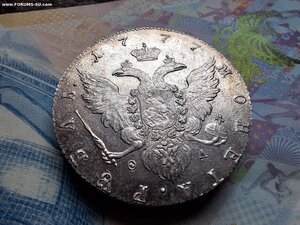 Рублик 1774 г.СПБ ФЛ  Огонь !