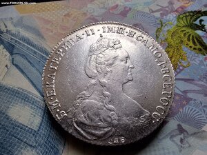 Рублик 1774 г.СПБ ФЛ  Огонь !