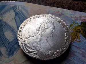 Рублик 1774 г.СПБ ФЛ  Огонь !