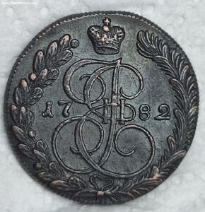 5 коп 1782 года, км