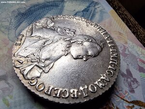 Рублик 1774 г.СПБ ФЛ  Огонь !