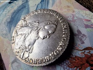 Рублик 1774 г.СПБ ФЛ  Огонь !