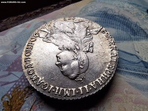 Рублик 1774 г.СПБ ФЛ  Огонь !