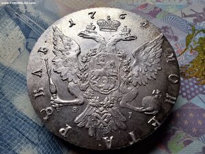 Рублик 1774 г.СПБ ФЛ  Огонь !