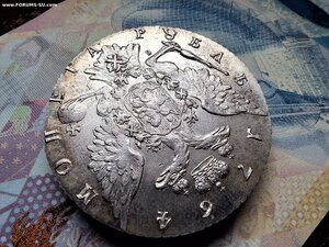Рублик 1774 г.СПБ ФЛ  Огонь !
