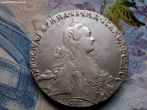 Рублик 1774 г.СПБ ФЛ  Огонь !
