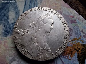 Рублик 1774 г.СПБ ФЛ  Огонь !