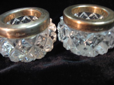 солонки хрусталь с серебром.