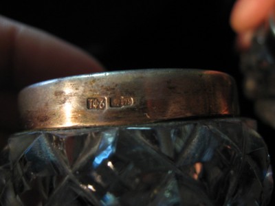 солонки хрусталь с серебром.