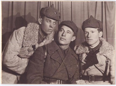 Бойцы в зимней одежде, 1940, курсанты ЛПКУ