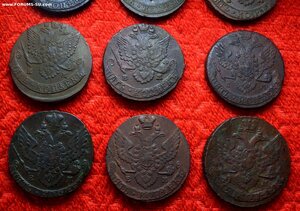 5 КОПЕЕК 1758-1795 30 ШТУК КОЛЛЕКЦИЯ ПО ГОДАМ БЕЗ ПОВТОРОВ