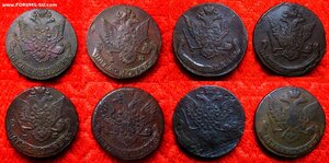 5 КОПЕЕК 1758-1795 30 ШТУК КОЛЛЕКЦИЯ ПО ГОДАМ БЕЗ ПОВТОРОВ