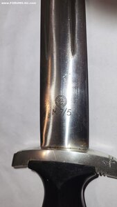 Кинжал СС,  производитель M7/5 (Carl Julius Krebs, Solingen)