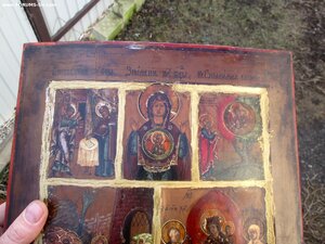 Икона Пятичастник 19 век