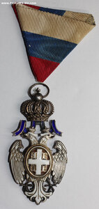 Орден Белого Орла V степени 1882 г. серебро в родной коробке
