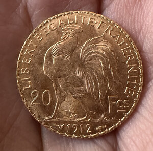 20 франков 1912 Франция