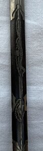 кортик морской офиц., обр. 1914 с заказным клинком-травление