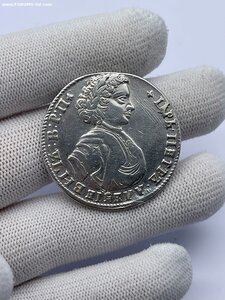 Московский полтинник Петра 1. Определение подлинности оцен