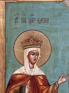 Икона " Св. царица Елена, Ангел Хранитель, Св.вмц.Екатерина"