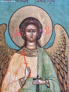 Икона " Св. царица Елена, Ангел Хранитель, Св.вмц.Екатерина"