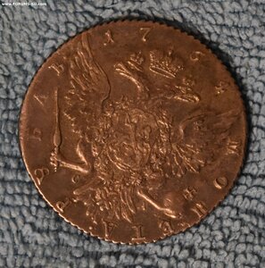 1 рубль 1764г. СПБ TI СА
