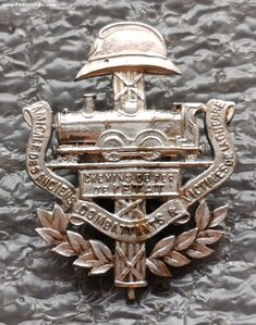 Знак ветерана артил. полка бронепоезд Франция серебро