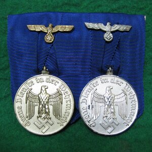 Парадная колодка - Выслуги в Вермахте 4 + 12 лет