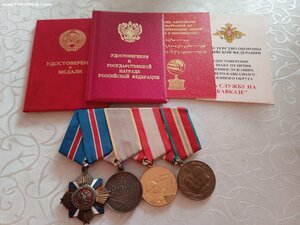 За Военные Заслуги с ОК,ЗбЗ Афаг с ОК, документы,медали