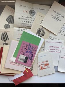 Четыре ОВ (две 1ст) -три КЗ с документом + докум. на медали